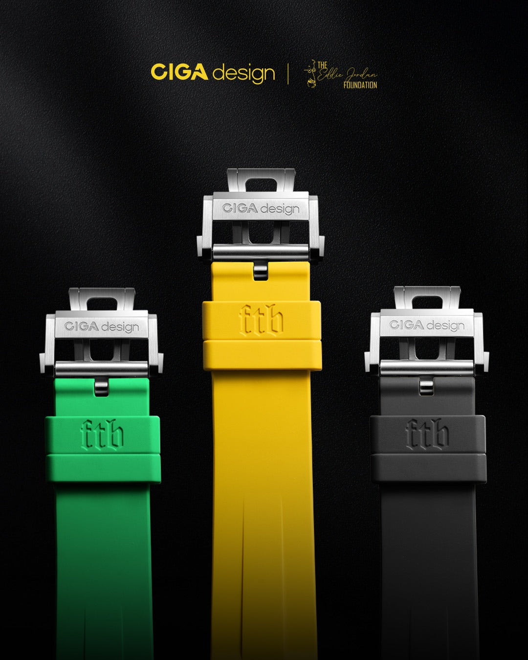 EJ Hunter Additional Strap Pack | Green & Black | Two Straps