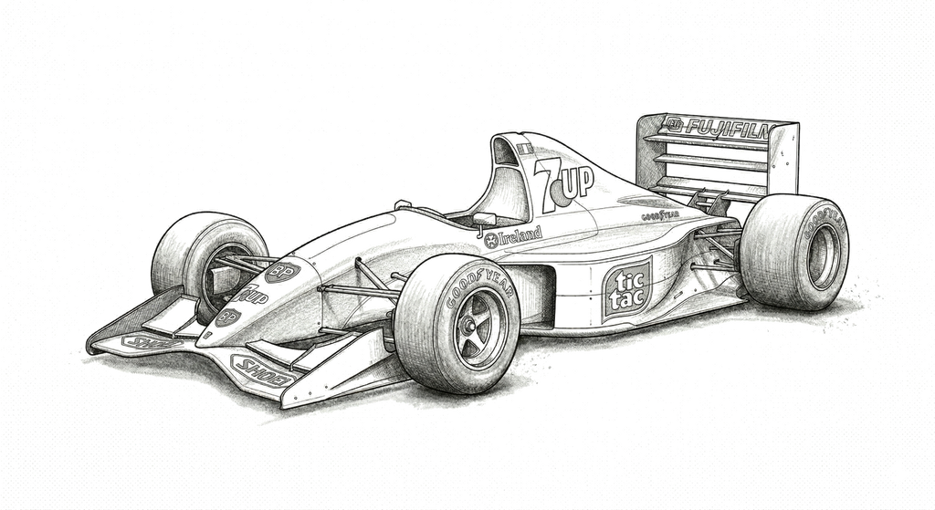 Jordan 191 illustration, print signed by Andy Stevenson