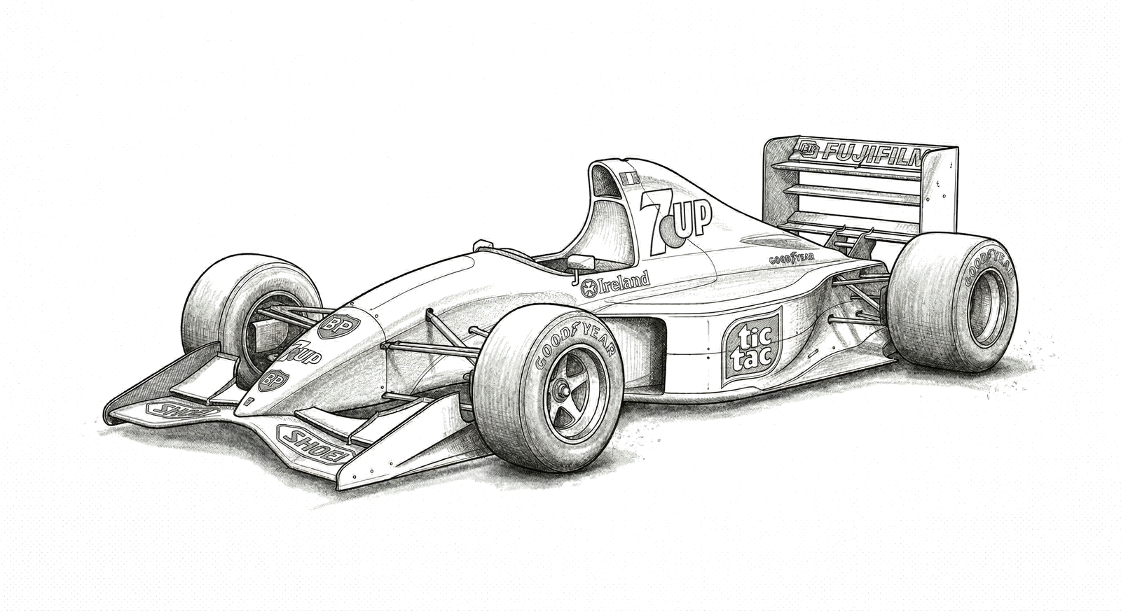 Jordan 191 illustration, print signed by Andy Stevenson