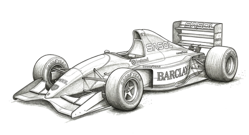 Jordan 192 illustration, print signed by Andy Stevenson