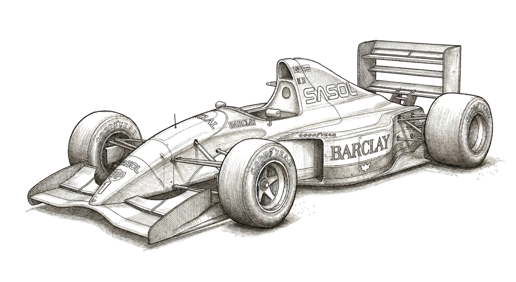 Jordan 193 illustration, print signed by Andy Stevenson
