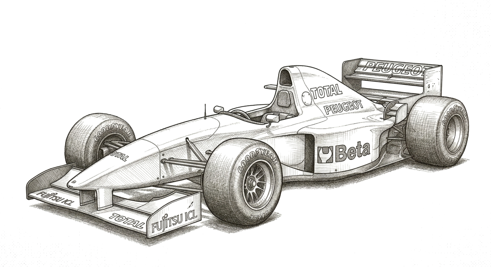 Jordan 195 illustration, print signed by Andy Stevenson