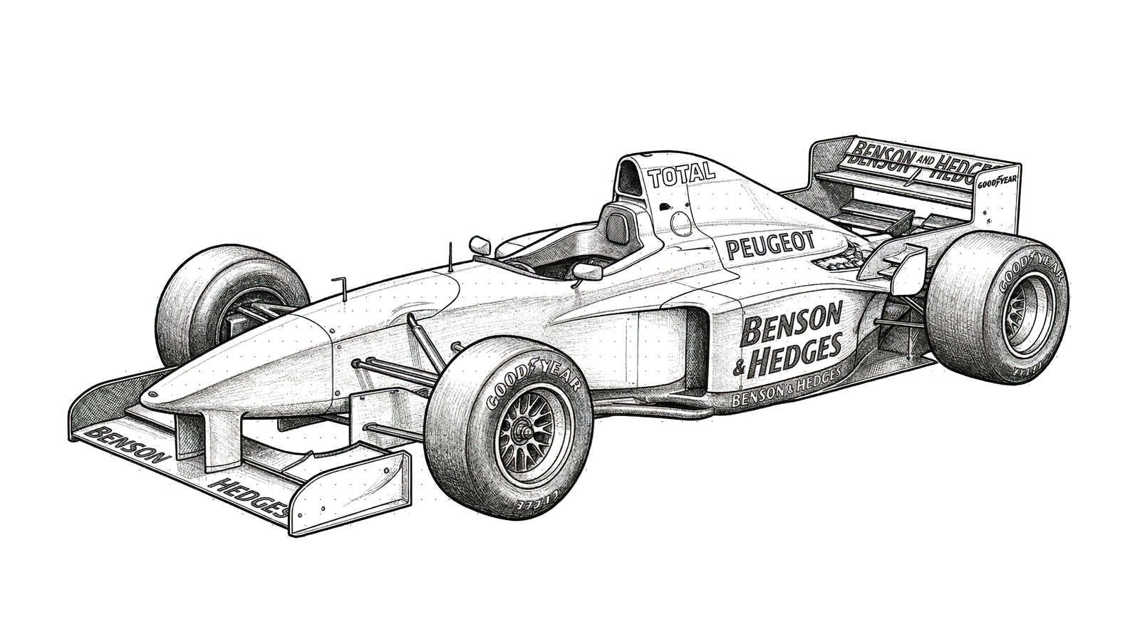 Jordan 196 illustration, print signed by Andy Stevenson