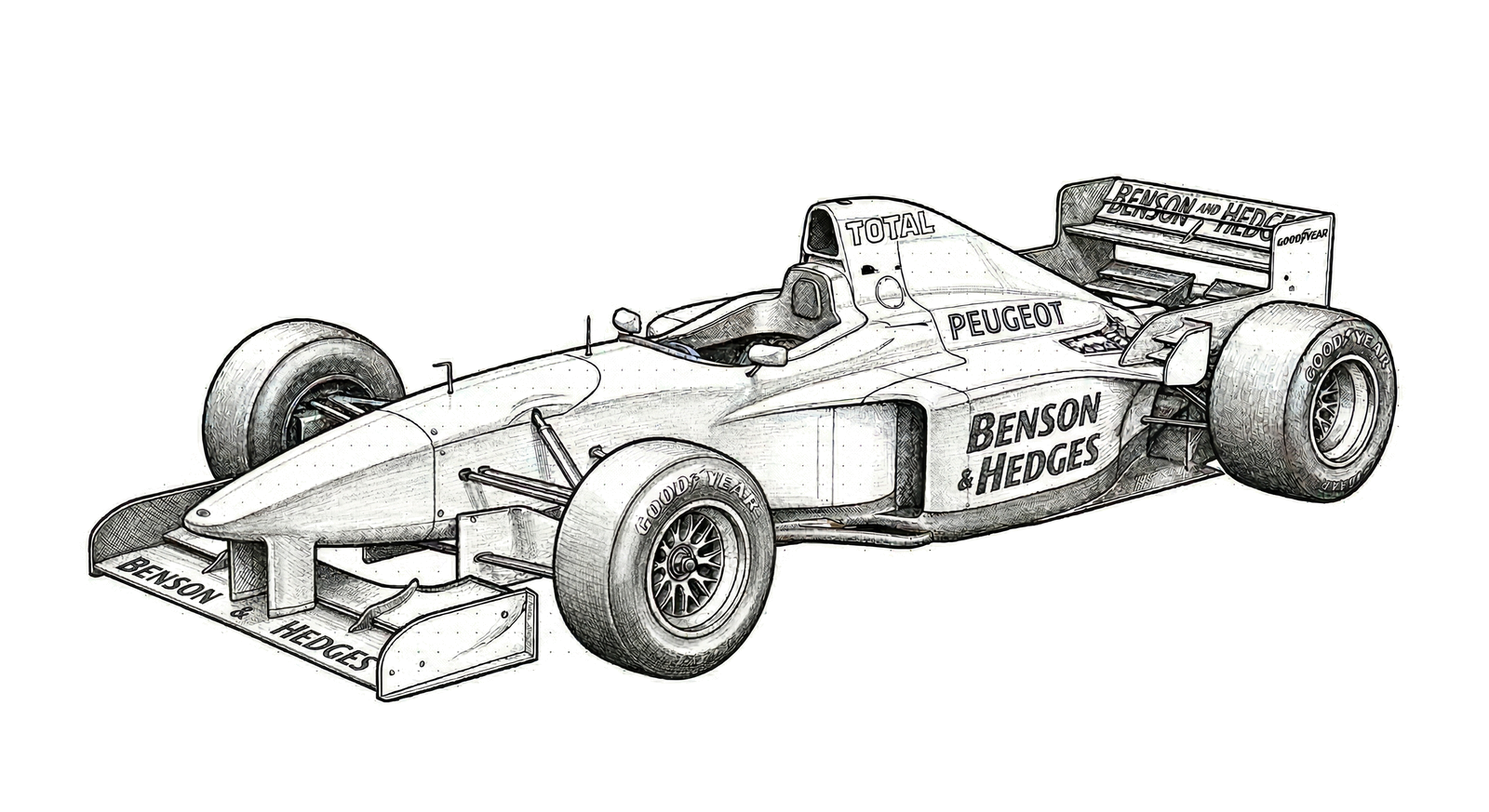 Jordan 197 illustration, print signed by Andy Stevenson
