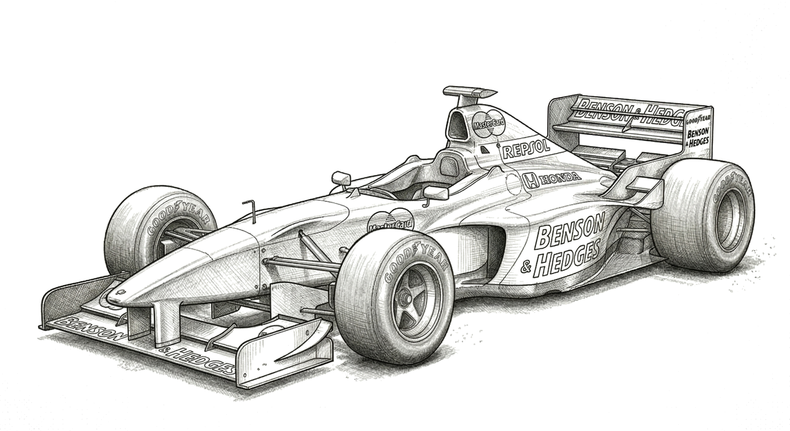 Jordan 198 illustration, print signed by Andy Stevenson