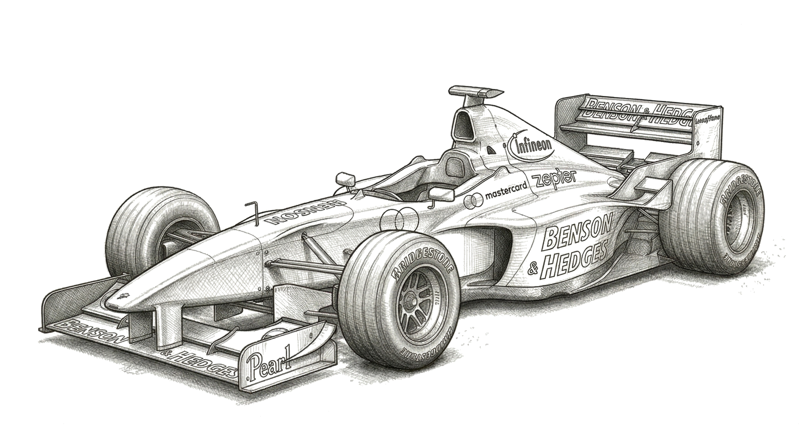 Jordan 199 illustration, print signed by Andy Stevenson