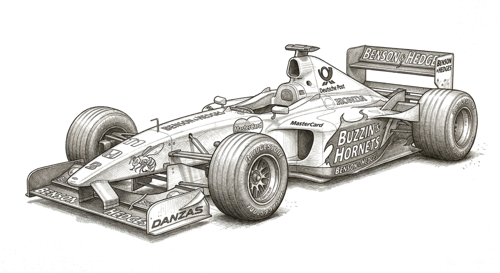 Jordan EJ11 illustration, print signed by Andy Stevenson