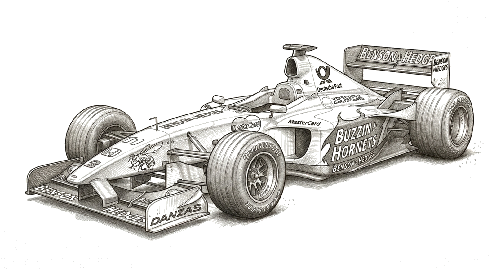 Jordan EJ11 illustration, print signed by Andy Stevenson