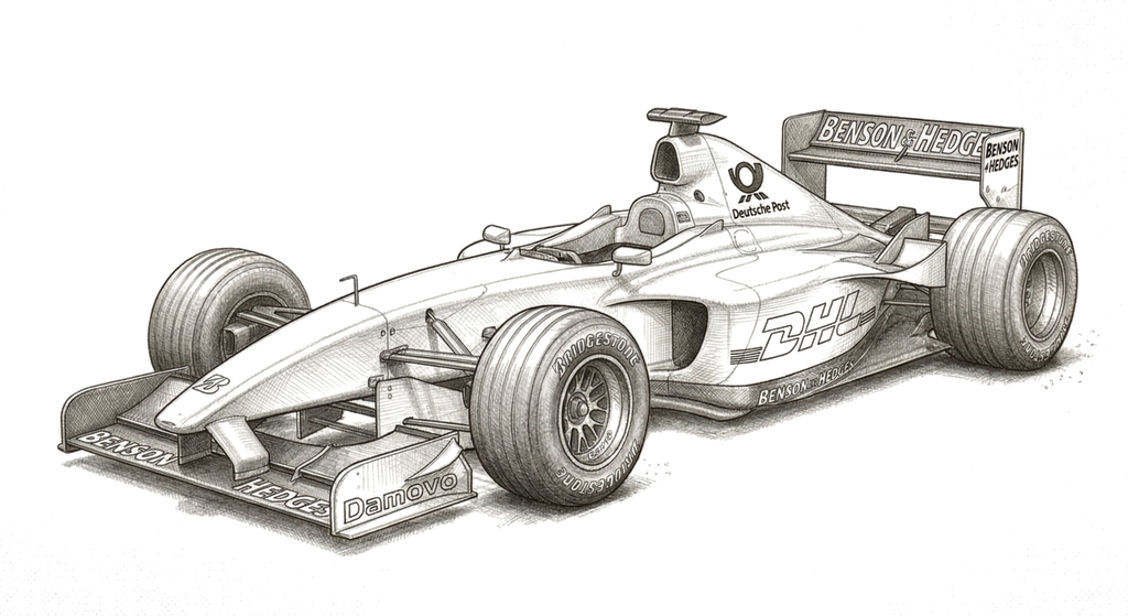 Jordan EJ12 illustration, print signed by Andy Stevenson
