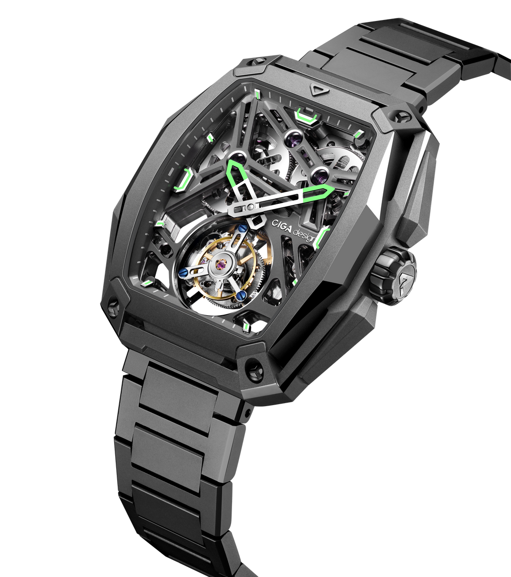 Hunter Tourbillon on metal strap
